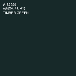 #182929 - Timber Green Color Image